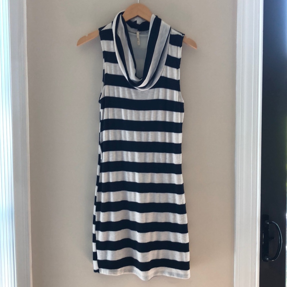 Cowl Neck Sweater Dress